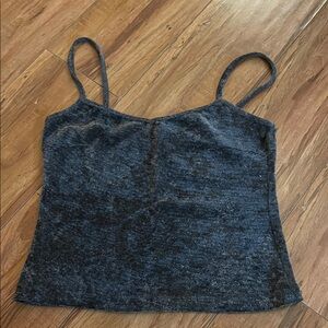 Women's Gray Spaghetti Strap Top